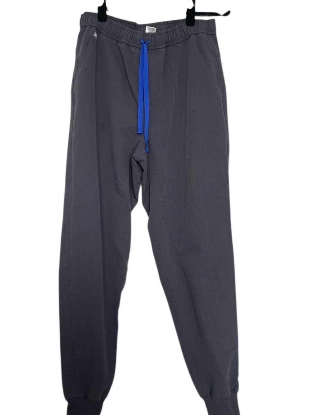 Figs Women's Charcoal Joggers with Blue Drawstring